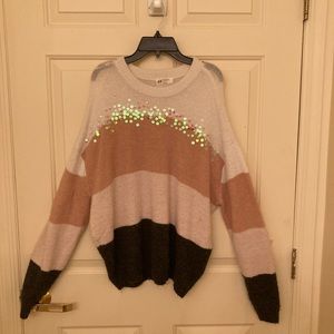 Girls H&M multi colored sweater size 14 years plus